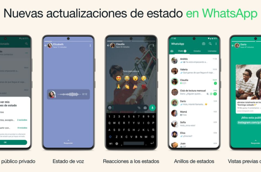  WhatsApp agrega nuevas funciones de estado