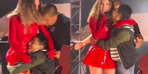  Belinda: Fan de la ex de Christian Nodal la lastima tras subir al escenario durante un concierto (VIDEO)