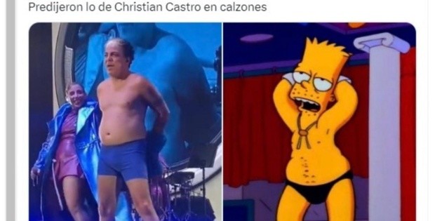  Christian Castro: Los memes del cantante tras desnudarse en concierto