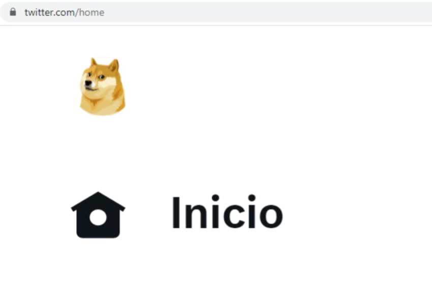  Logotipo de Dogecoin aparece en el logo de Twitter