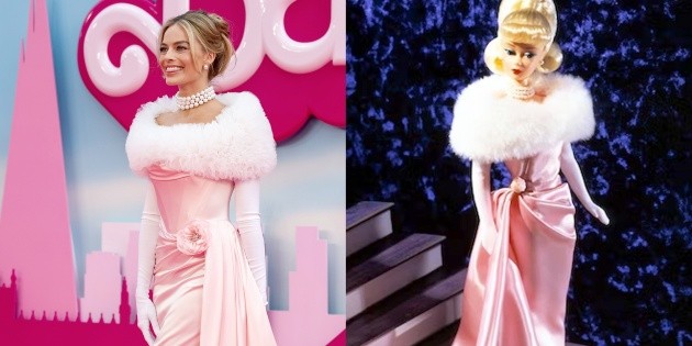  Barbie: Margot Robbie homenajea a la muñeca Enchanted Evening Barbie